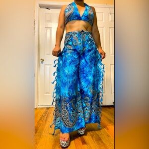Blue Paisley Women's Jumpsuit